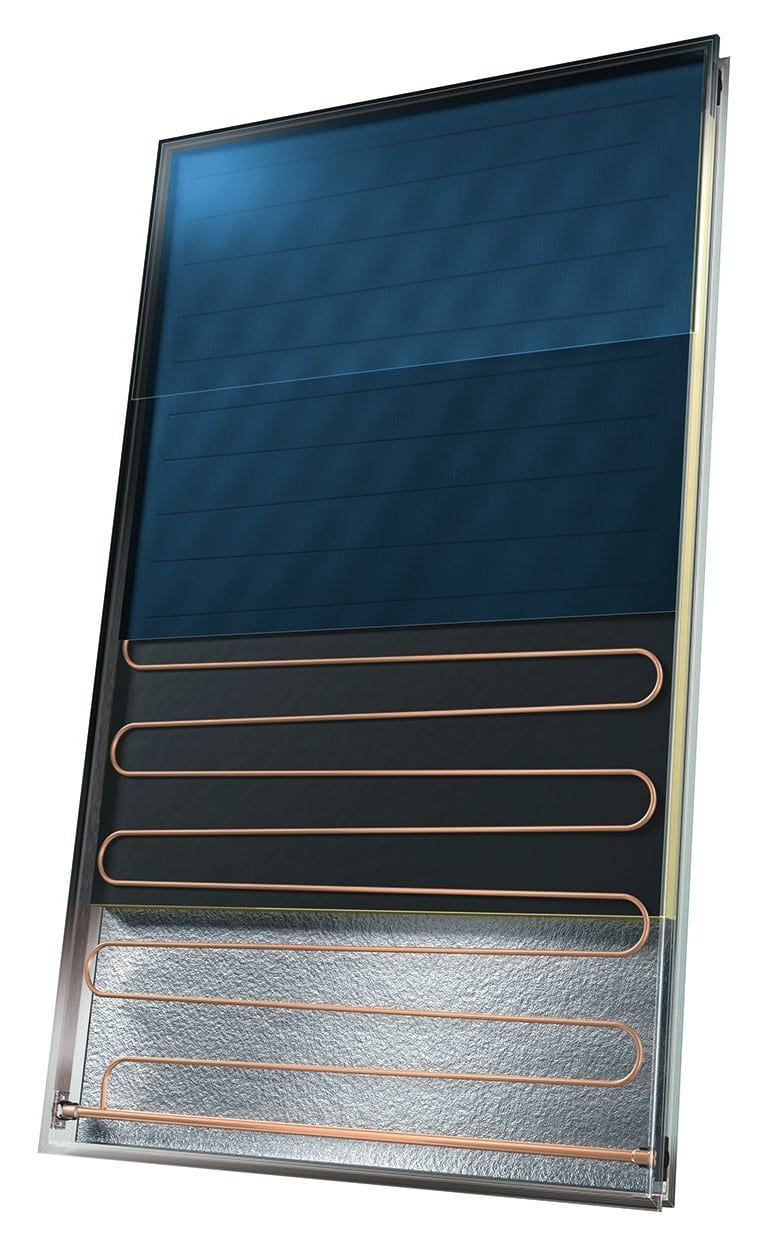 A cutaway solar Panel